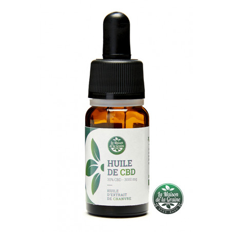 Flacon d'huile CBD Biologique