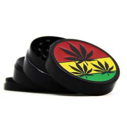 Rasta- Grinder offen in 4 Teilen