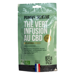 Pomme Menthe Thé Vert CBD - RestinTizz